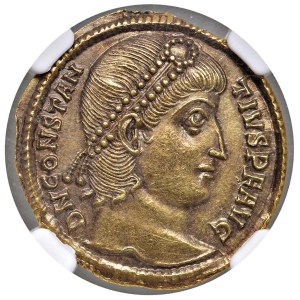 Roman coins Empire - Constantius II (337-361) Solidus (Thessalonica) Diademe...