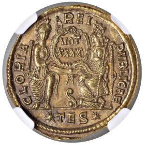 Roman coins Empire - Constantius II (337-361) Solidus (Thessalonica) Diademe...