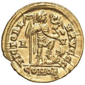 Roman coins Empire - Honorius (395-423) Solidus (Ravenna) Diademed bust r. -...