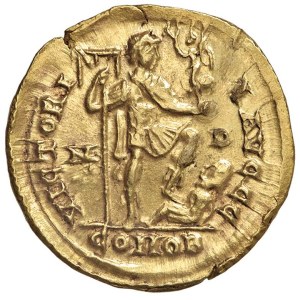 Roman coins Empire - Honorius (395-408) Solidus (Mediolanum) - Diademed bust...