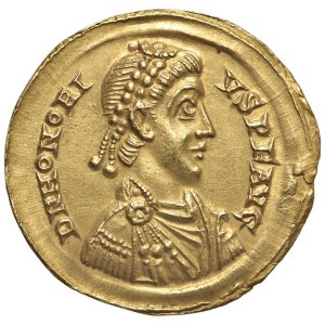 Roman coins Empire - Honorius (395-408) Solidus (Mediolanum) - Diademed bust...