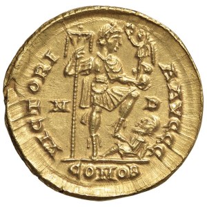 Roman coins Empire - Honorius (395-408) Solidus (Mediolanum) - Diademed bust...