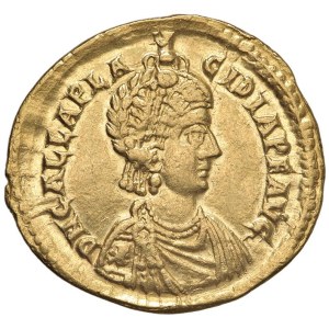 Roman coins Empire - Galla Placidia (mother of Valentinian III) Solidus (Rav...
