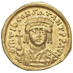 Byzantine coins - Tiberius II Constantine (578 - 582) Solidus - Crowned b...