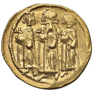 Byzantine coins - Heraclius (610 - 641) Solidus - The emperors standing f...