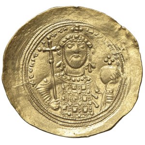 Byzantine coins - Constantine IX (1042-1055) Istamenon nomisma - Bust of ...