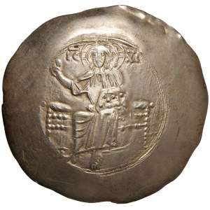 Byzantine coins - John II Komnenos (1118-1143) Aspron Trachy - Christ sea...