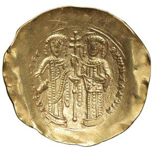 Byzantine coins - Alexius III (1195-1203) Hyperpyron - Christ seated on t...