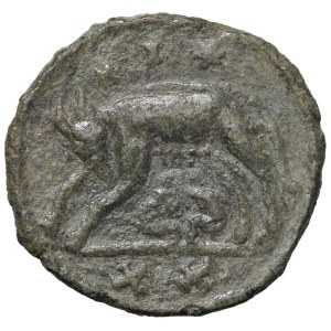 Barbaric coins - OSTROGOTHS Athalaricus (526-534) 20 Nummi (Rome) Helmet...