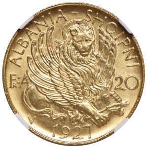Foreign coins - ALBANIA Zog I (1925-1939) 20 Franga 1927 - Nomisma 12 A...