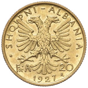 Foreign coins - ALBANIA Zog I (1925-1939) 20 Franga 1927 - Nomisma 13 A...