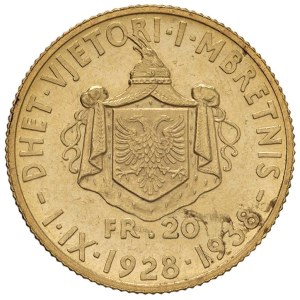 Foreign coins - ALBANIA Zog I (1925-1939) 20 Franga 1928-1938 - Nomisma...