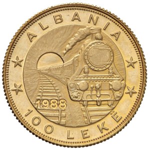 Foreign coins - ALBANIA 100 Leke 1988 - KM 63; Fr. 26 AU (g 6,45)...