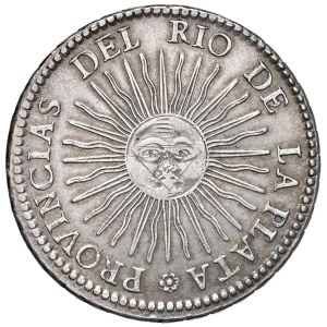 Foreign coins - ARGENTINA La Rioja - 8 Reales 1826 RA P sette allori - ...