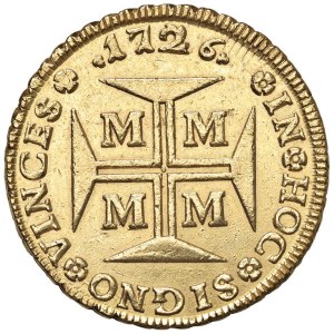 Foreign coins - BRASILE João V (1706-1750) 20.000 Reis 1726 - KM 117 AU...