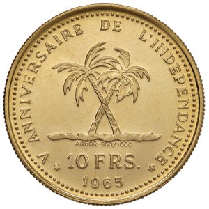 Foreign coins - CONGO 10 Franchi 1965 - Fr. 5 AU (g 3,23)...