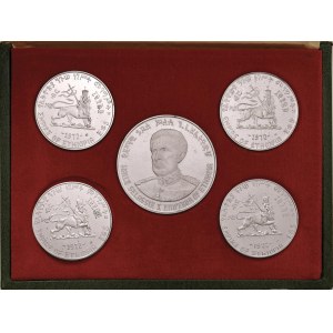 Foreign coins - ETIOPIA Haile Selassie I (1941-1974) Set 5 monete proof...