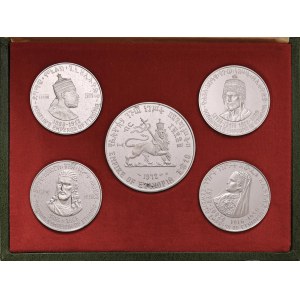 Foreign coins - ETIOPIA Haile Selassie I (1941-1974) Set 5 monete proof...