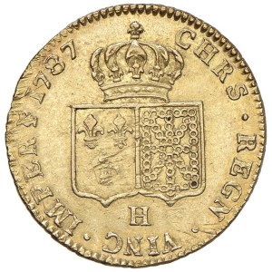 Foreign coins - FRANCIA Luigi XVI (1774-1792) Doppio Luigi 1787 H - KM ...