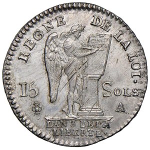 Foreign coins - FRANCIA Luigi XVI (1774-1792) 15 Sols 1791 A - Gad. 36 ...