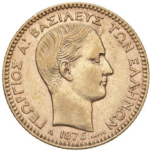 Foreign coins - GRECIA Giorgio I (1863-1913) 20 Dracme 1876 - Fr. 15 AU...