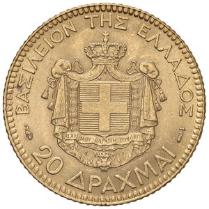 Foreign coins - GRECIA Giorgio I (1863-1913) 20 Dracme 1884 - Fr. 18 AU...