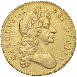 Foreign coins - INGHILTERRA Carlo II (1660-1685) 5 Guineas 1680 - KM 44...