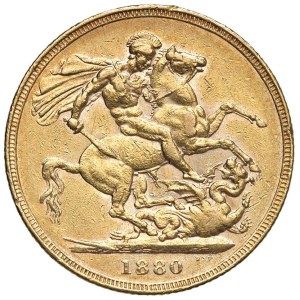 Foreign coins - INGHILTERRA Victoria (1837-1901) Sterlina 1880 - KM 752...