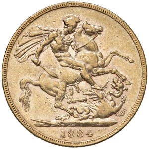 Foreign coins - INGHILTERRA Victoria (1837-1901) Sterlina 1884 - KM 752...