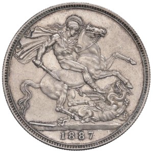 Foreign coins - INGHILTERRA Vittoria (1837-1901) Corona 1887 - KM 765 A...