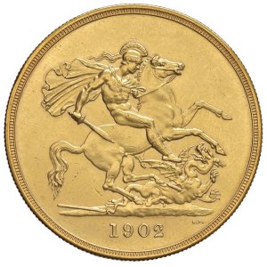 Foreign coins - INGHILTERRA Edoardo VII (1901-1910) 5 Sterline 1902 - K...