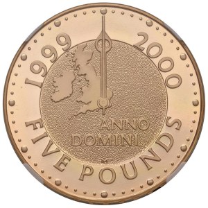 Foreign coins - INGHILTERRA Elisabetta II (1952-2022) 5 Sterline 1999 -...