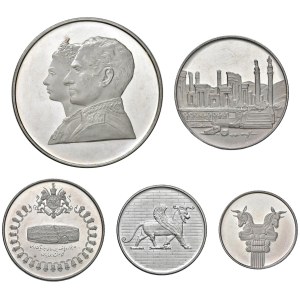 Foreign coins - IRAN Reza Pahlevi (1941-1979) Proof set 5 valori SH1350...
