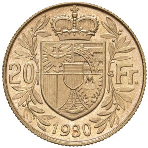 Foreign coins - LIECHTENSTEIN Franz I (1929-1938) 20 Franchi 1930 - Fr....