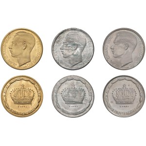 Foreign coins - LUSSEMBURGO Jean (1964-2000) Trittico 20 Franchi 1964 e...