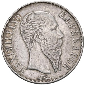 Foreign coins - MESSICO Massimiliano I (1863-1867) Peso 1866 Mo - KM 38...