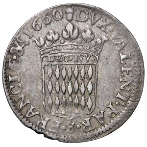 Foreign coins - MONACO Onorato II (1641-1662) Luigino 1660 - KM 35 AG (...