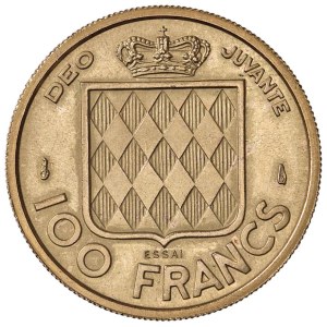 Foreign coins - MONACO Raniero III (1949-2005) 100 Franchi 1956 piedfor...