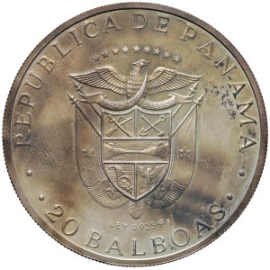 Foreign coins - PANAMA 20 Balboas 1974 - KM 31 AG (g 130,00)...