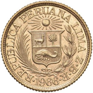 Foreign coins - PERU 1/2 Libra 1966 - KM 209; Fr. 74 AU (g 4,00) Minimi...