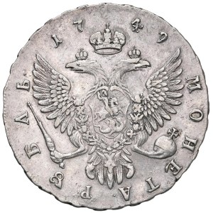 Foreign coins - RUSSIA Elisabetta (1741-1761) Rublo 1749 - KM C19.1; Da...