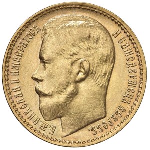 Foreign coins - RUSSIA Nicola II (1894-1917) 15 Rubli 1897 - Fr. 177 AU...