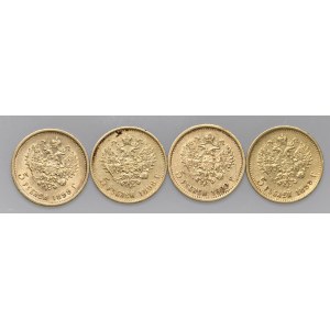 Foreign coins - RUSSIA Nicola II (1894-1917) 5 Rubli 1898 e 1899 (3) - ...