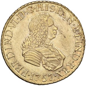Foreign coins - Ferdinando VI (1746-1759) Lima - 8 Escudos 1757 JM - KM...