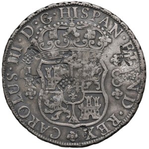 Foreign coins - Carlo III (1759-1788) Lima - 8 Reales 1770 JM - KM 64.2...