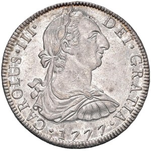 Foreign coins - Carlo III (1759-1788) Messico - 8 Reales 1777 Mo FM - K...
