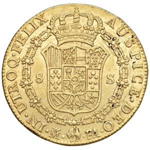 Foreign coins - Carlo IV (1788-1808) Madrid - 8 Escudos 1802 FA - KM 43...