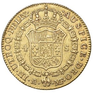Foreign coins - Carlo IV (1788-1808) Madrid - 4 Escudos 1791 MF - KM 43...