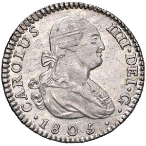 Foreign coins - Carlo IV (1788-1808) Madrid - Real 1805 FA - KM 429; Ca...