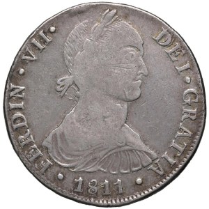 Foreign coins - Ferdinando VII (1808-1821) Lima - 8 Reales 1811 JP - KM...